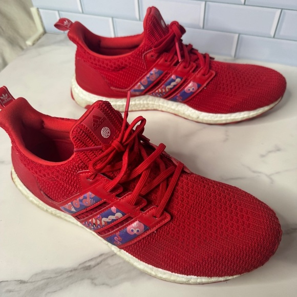 Adidas Ultraboost 4.0 DNA Sneakers Men's 12 Red Chinese New Year Athletic - Picture 2 of 8